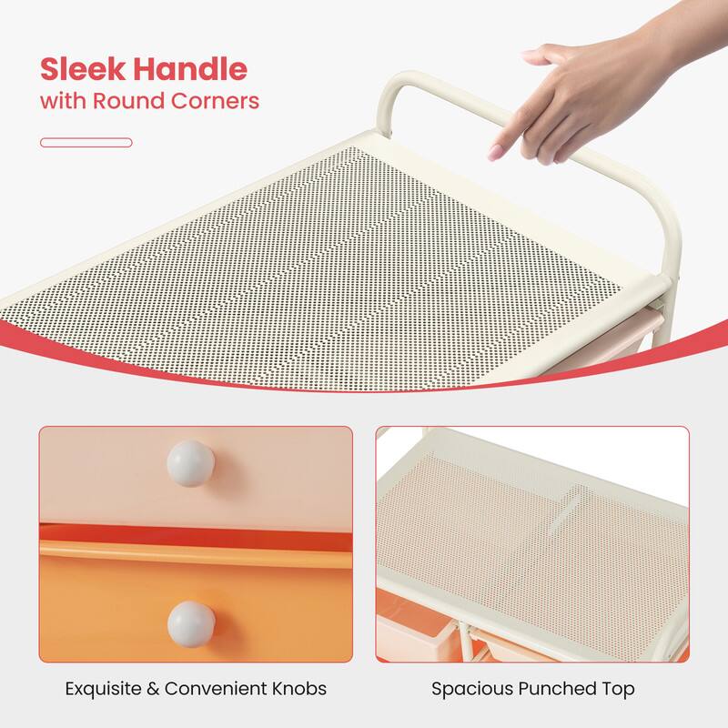 Sleek Handle with Round Corners  
Exquisite & Convenient Knobs  
Spacious Punched Top