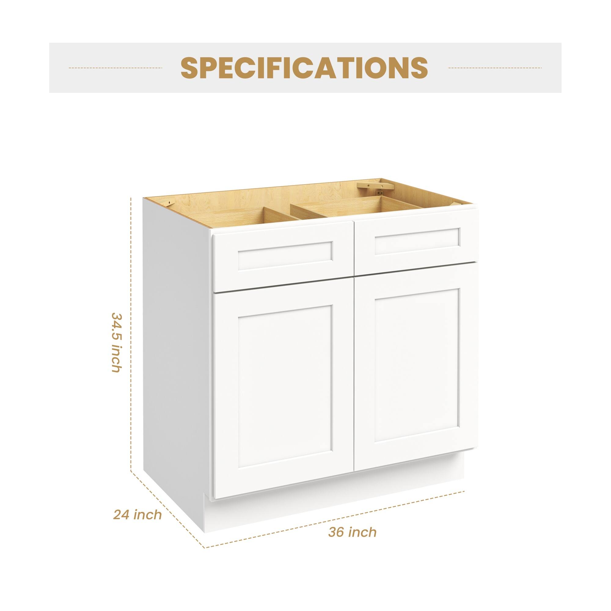 SPECIFICATIONS
34.5 inch
24 inch
36 inch