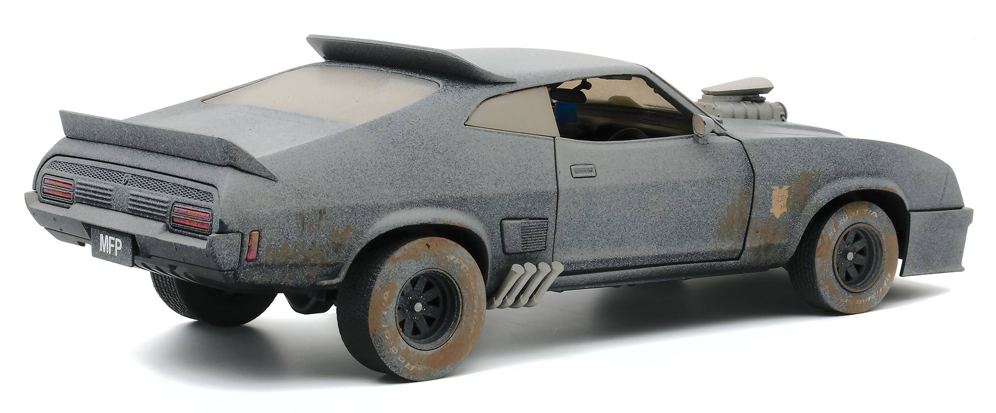 Alt View 2. Greenlight - 1973 Ford Falcon XB RHD (Weathered Version) "Last of the V8 Interceptors" (1979) Movie 1/18 Diecast Model Car Greenlight.