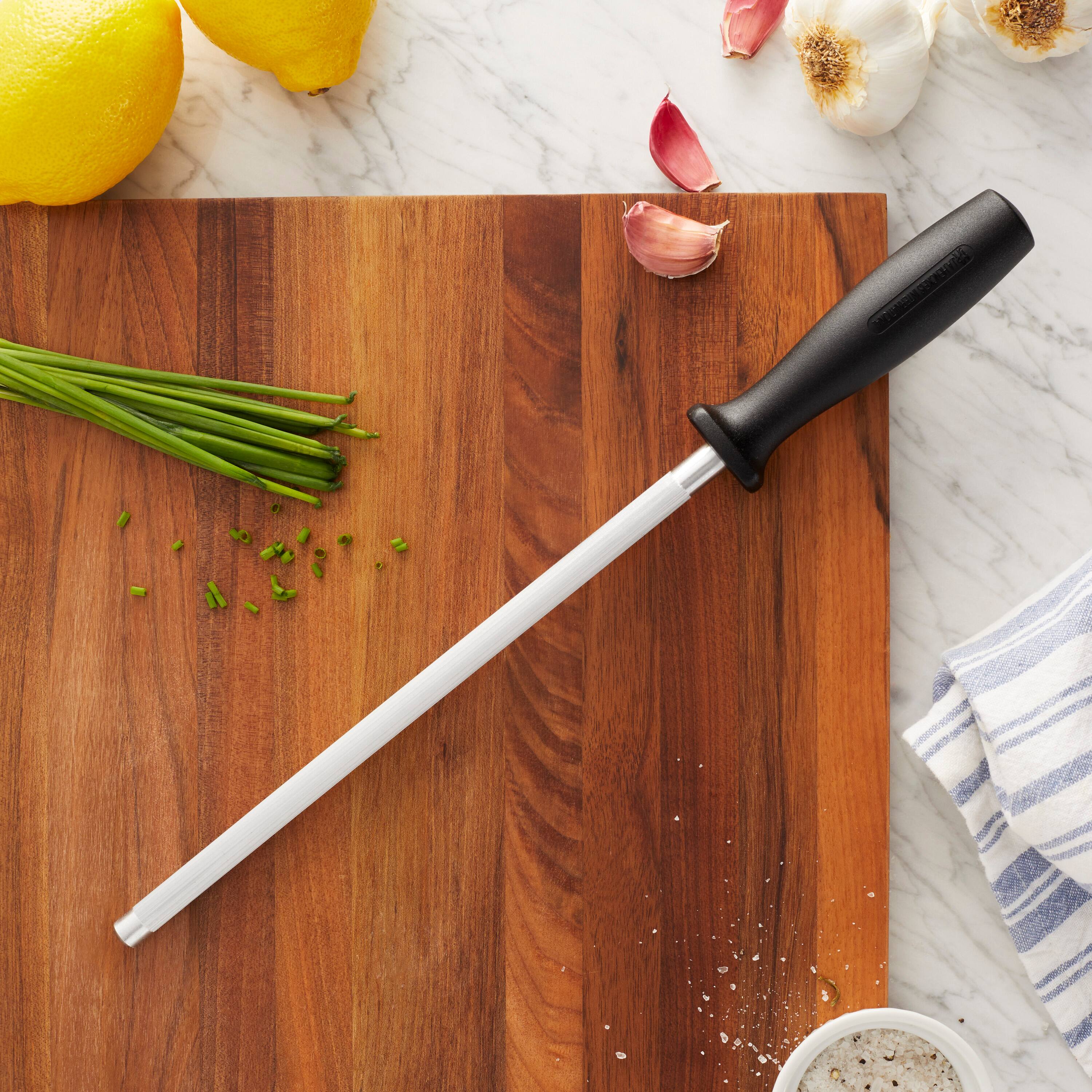 Alt View 1. Henckels - Henckels Fine Edge Pro 9-inch Sharpening Steel - Black.