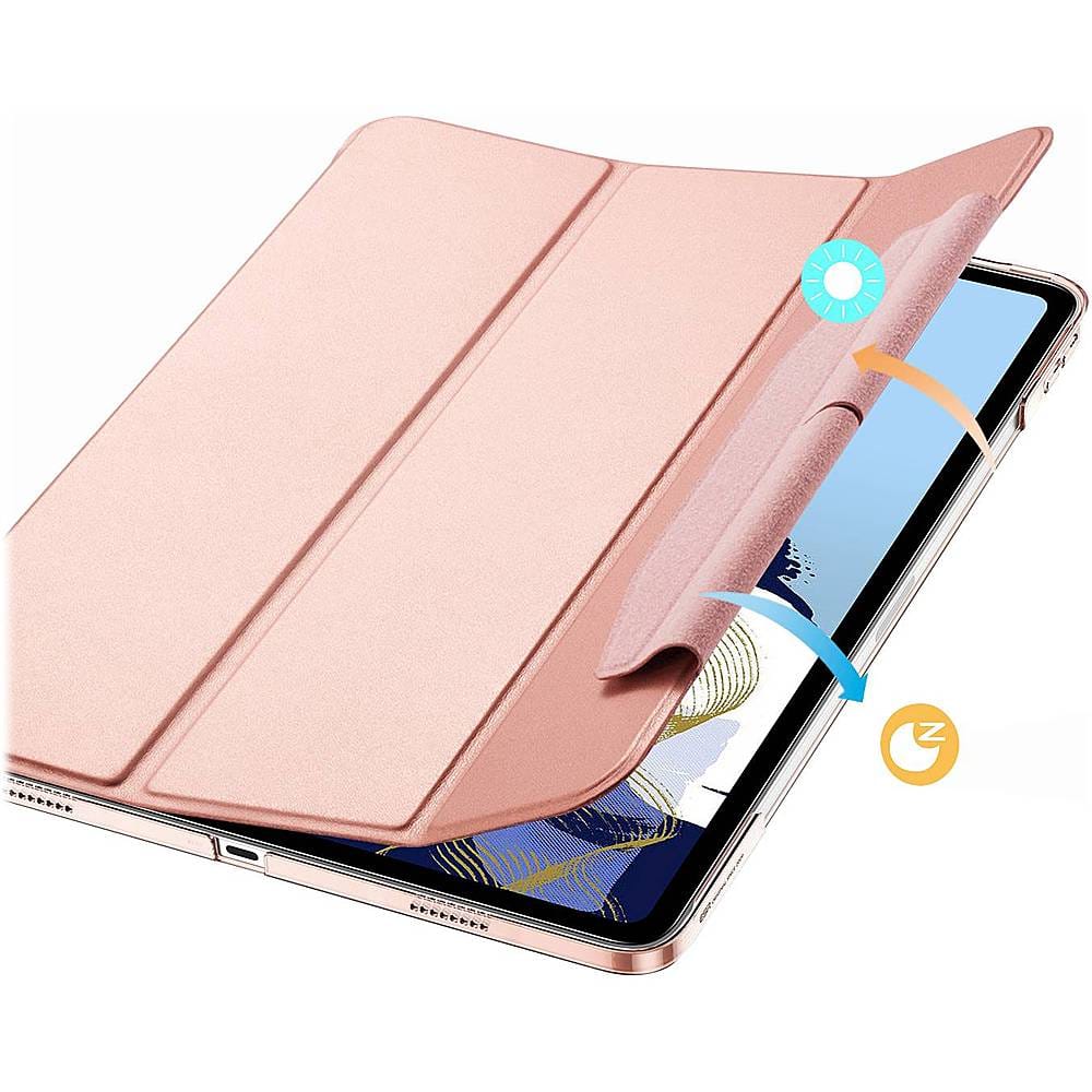 Alt View 17. SaharaCase - ESR Folio Case for Apple iPad Pro 11" (2nd, 3rd, and 4th Gen 2020-2022) - Rose Gold.