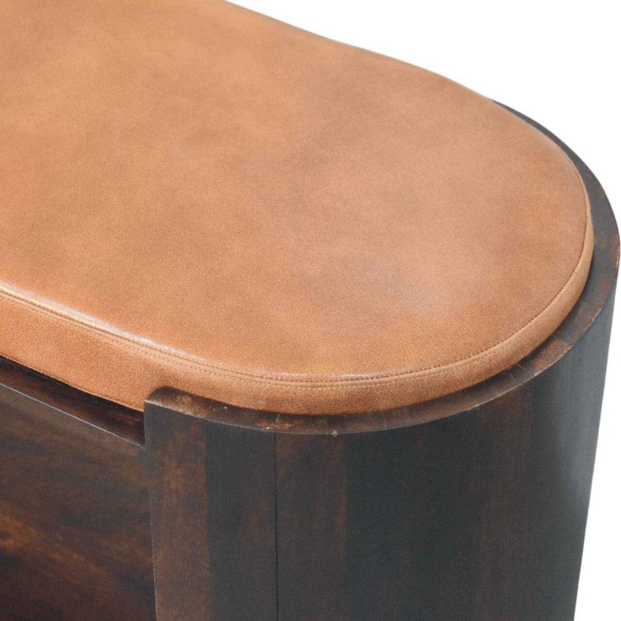 Alt View 1. Artisan Furniture - Artisan Furniture Solid Wood Arcus Shoe Bench - Brown.