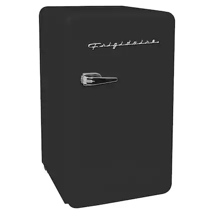 Front. Frigidaire - 3.2 Cu Ft 60W Retro Compact Refrigerator - Black.