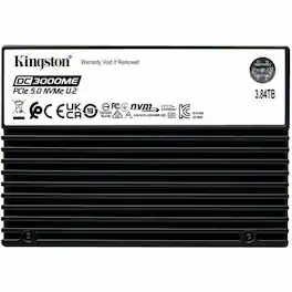 Kingston - DC3000ME 3.84 TB Solid State Drive - 2.5" Internal - U.2 (PCI Express NVMe 5.0 x4) - Server, Data Center Device