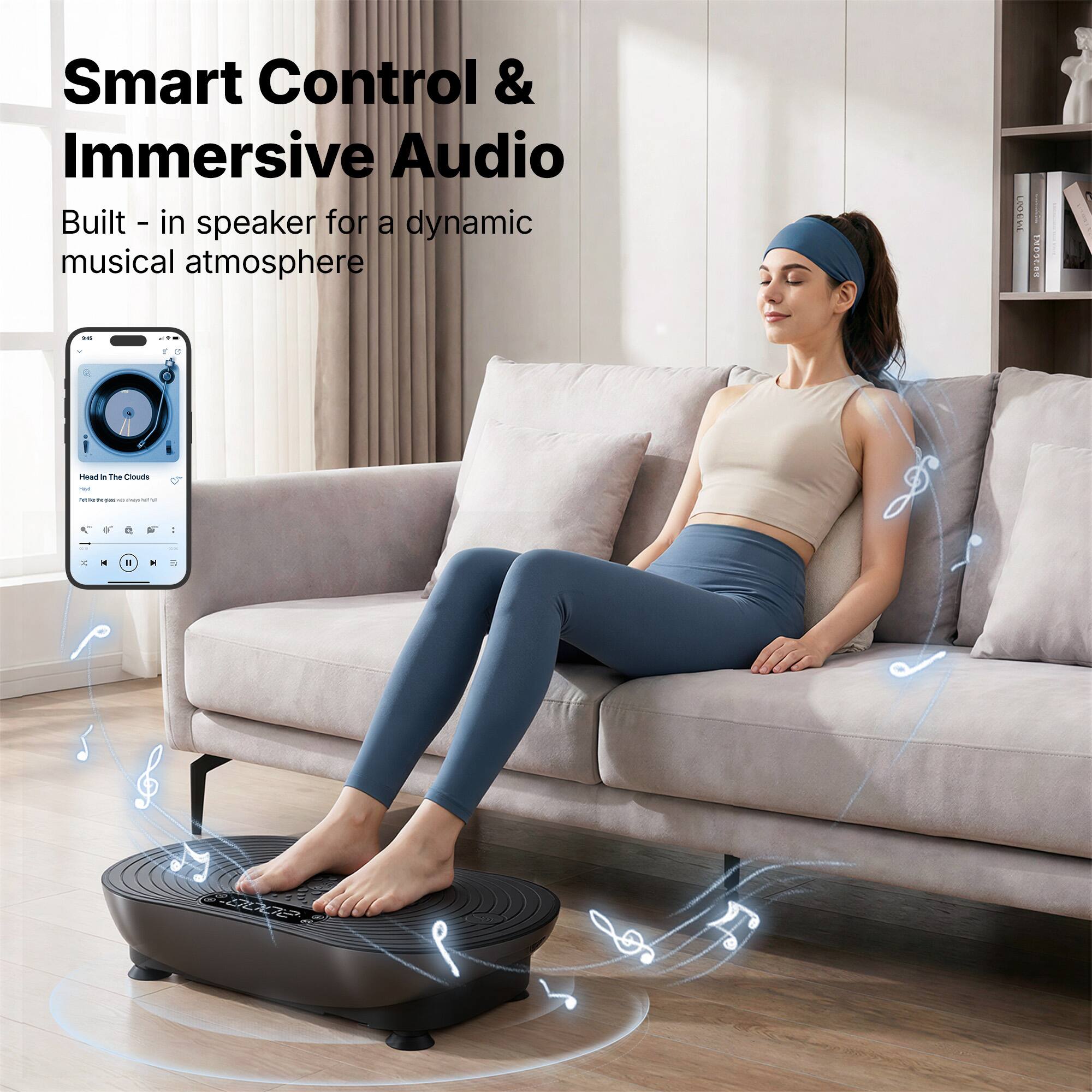 Smart Control & Immersive Audio  
Built-in speaker for a dynamic musical atmosphere