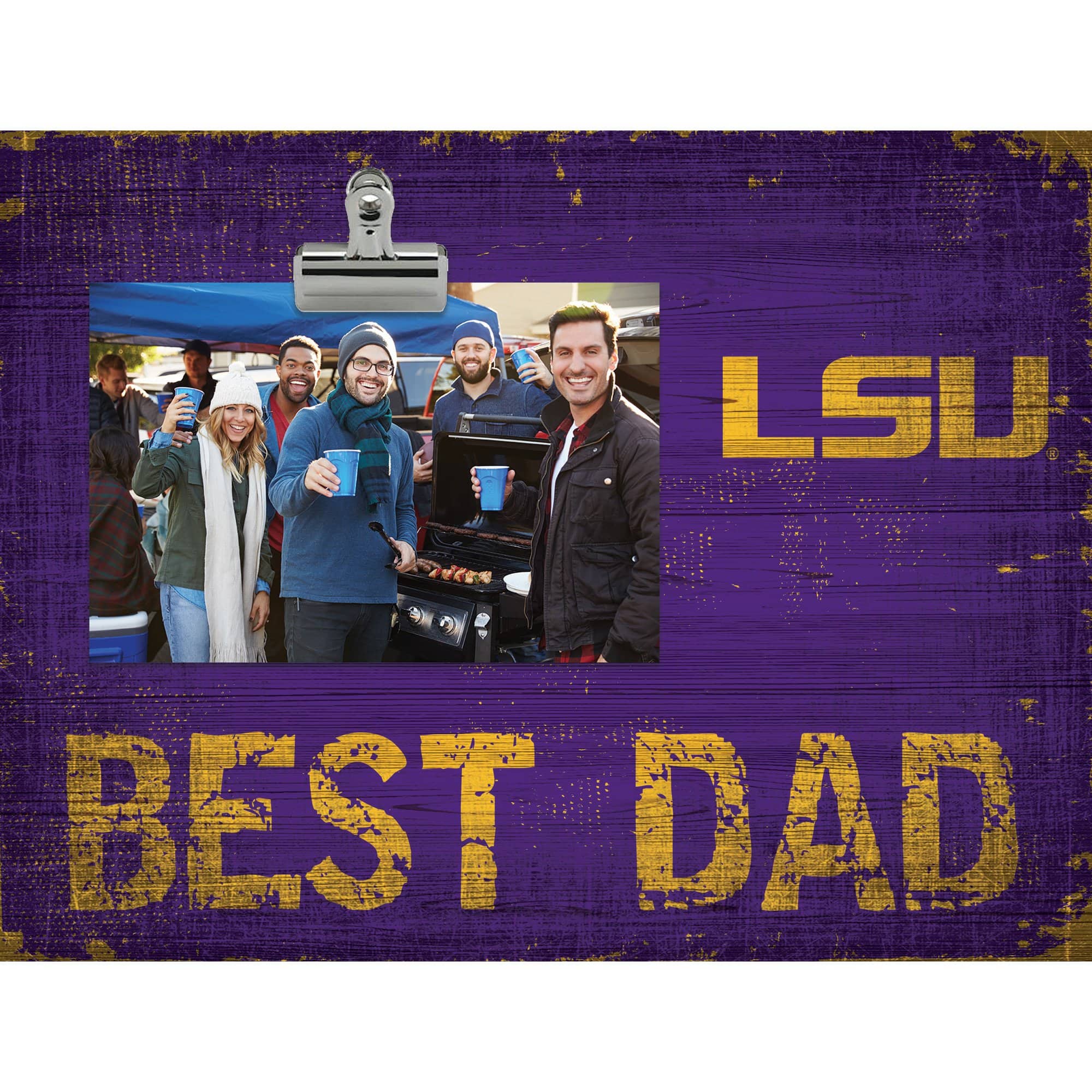 Fan Creations - LSU Tigers 8'' x 10.5'' Best Dad Clip Frame - Multicolor price history on PriceWatchPro