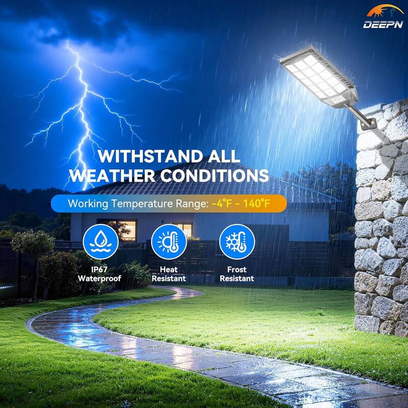 DEEPN WITHSTAND ALL WEATHER CONDITIONS  
Working Temperature Range: -4°F - 140°F  
IP67 Waterproof  
Heat Resistant  
Frost Resistant