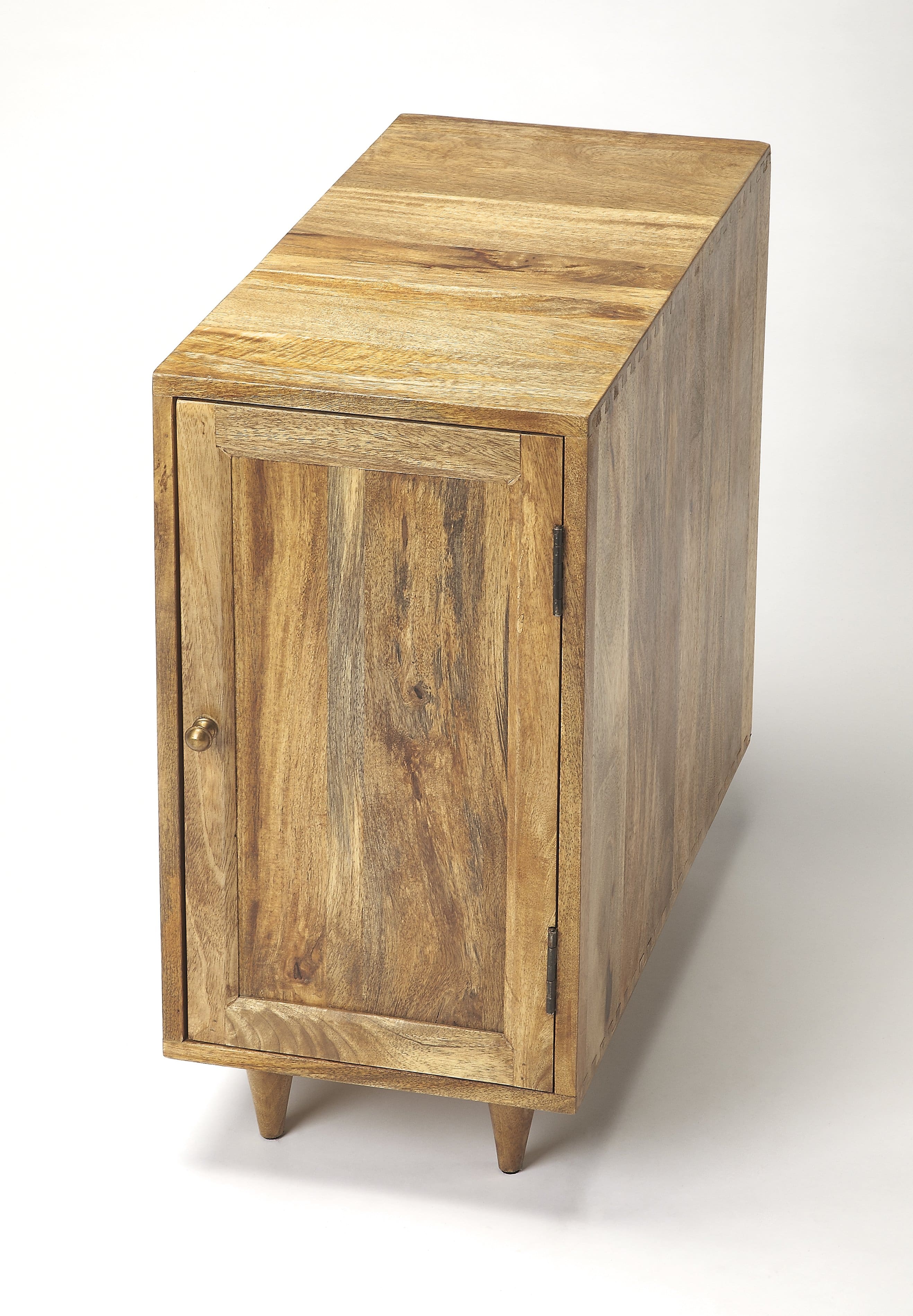 Butler Specialty - Conrad 12 in. W Rectangular Wood 1 Door Modern End Table - Light Brown
