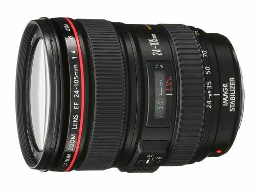 Canon EF 24-105mm f/4L IS USM Lens  
Zoom Lens  
Image Stabilizer  
AF/MF Switch  
24-105mm  
1:4  
USM  
EF Lens