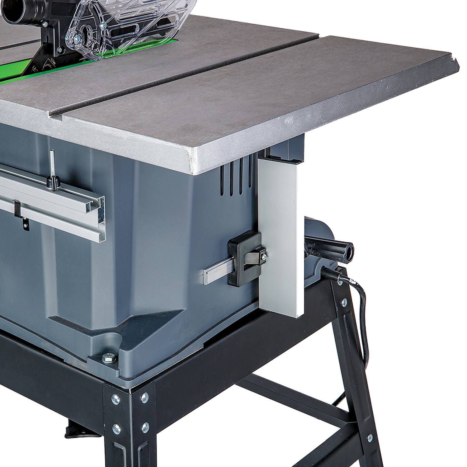 Alt View 2. Genesis - 15-Amp 10" Table Saw with Metal Stand.