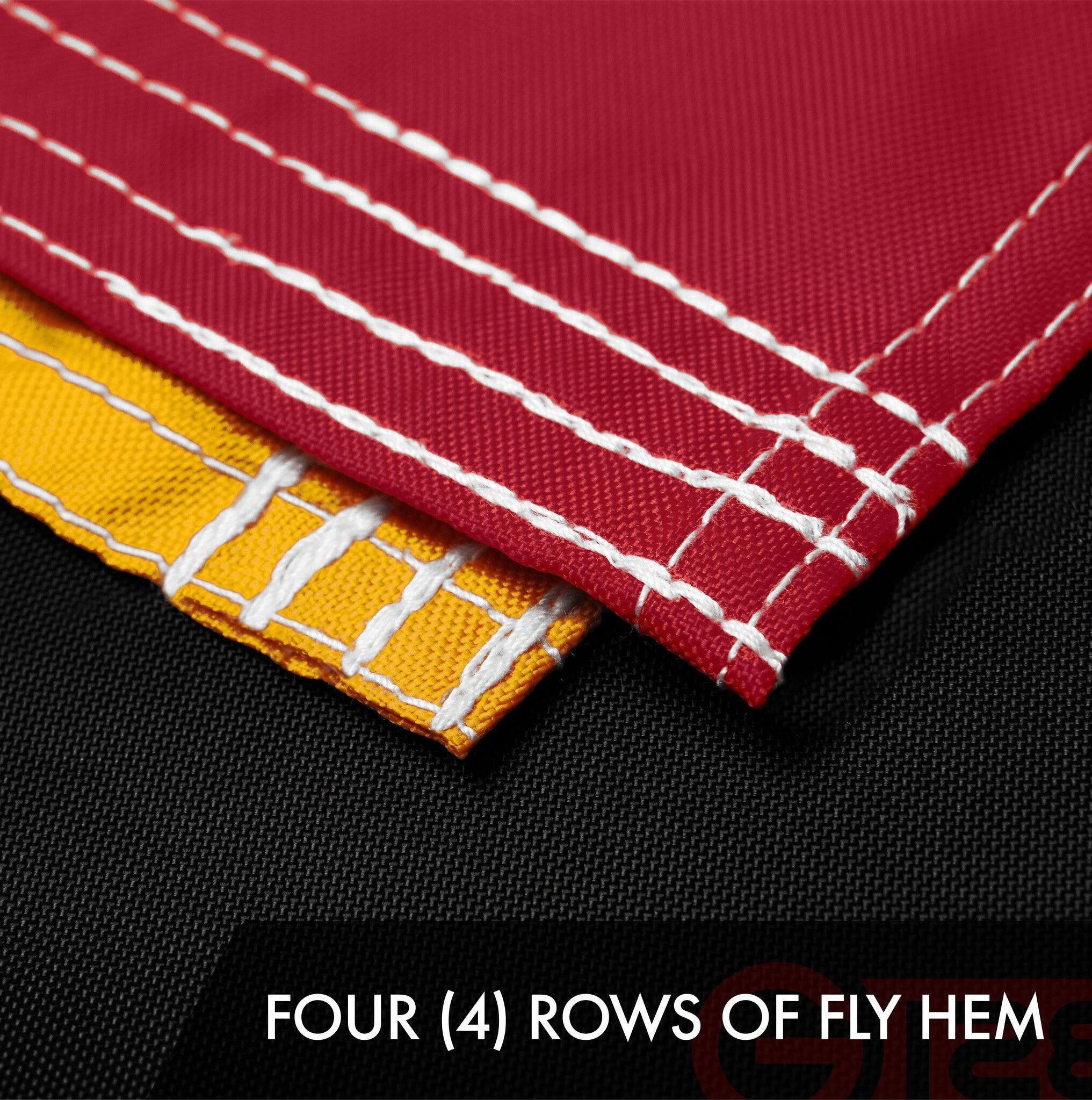 FOUR (4) ROWS OF FLY HEM