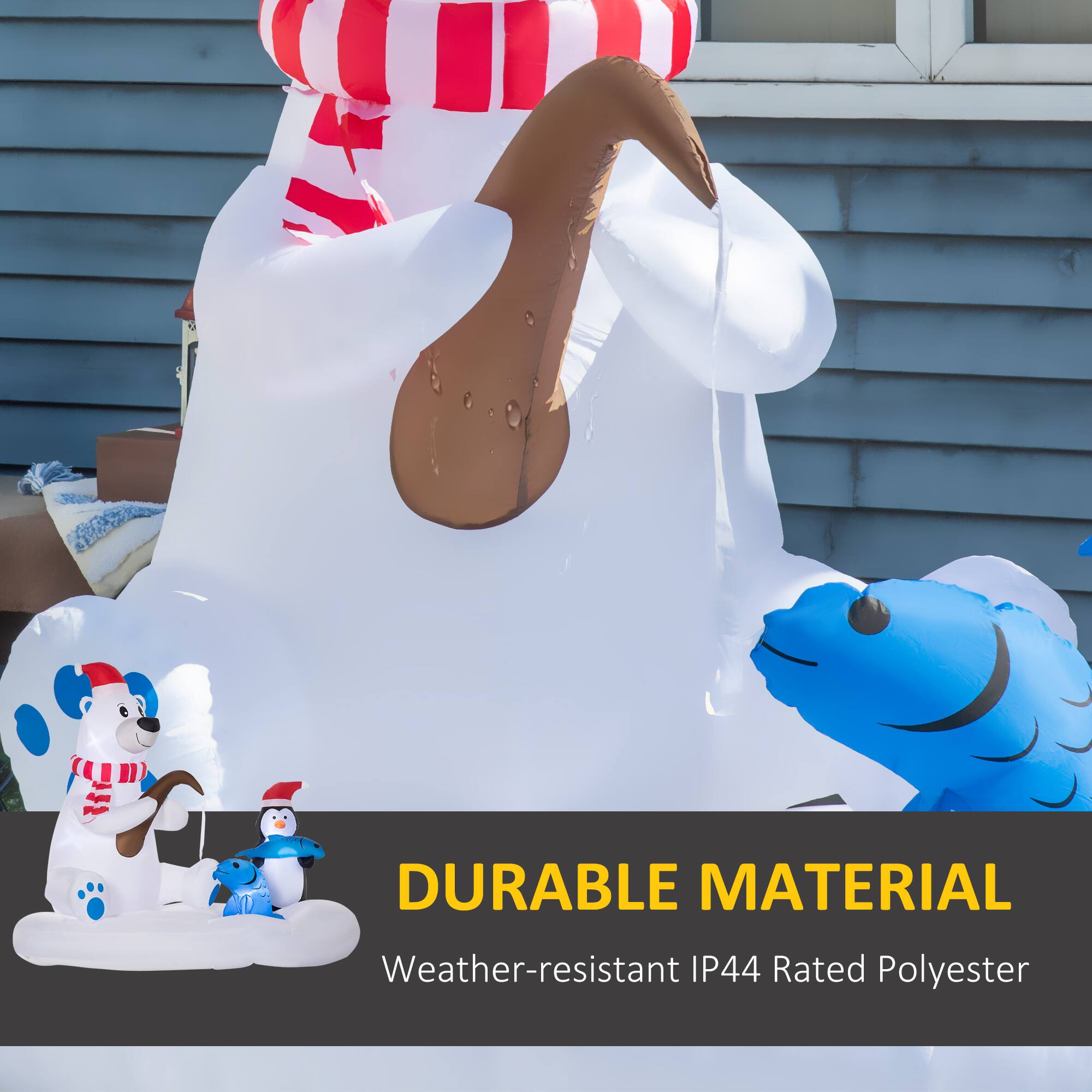 DURABLE MATERIAL  
Weather-resistant IP44 Rated Polyester