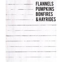 BreeBe - Flannels Notepad - White, Black