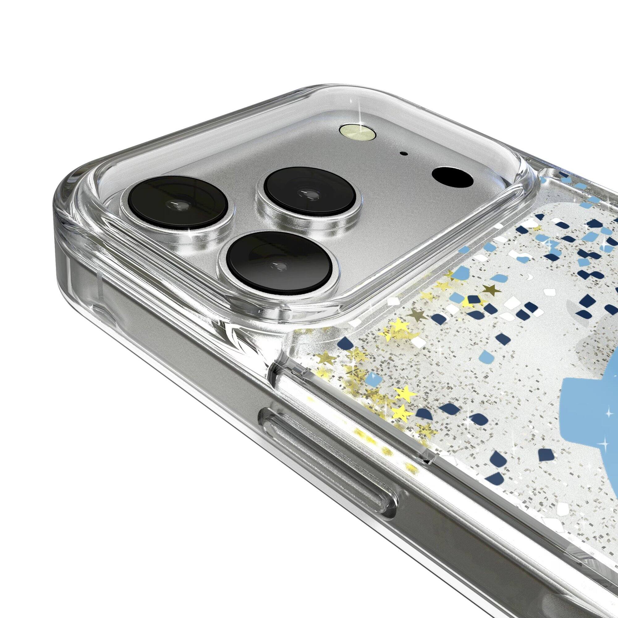 Alt View 2. Keyscaper - North Carolina Tar Heels iPhone Glitter Confetti Design Case - 14 - Multicolor.