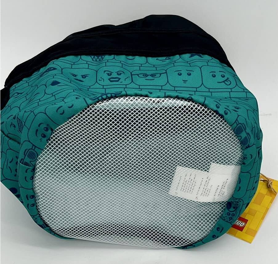 Alt View 5. LEGO - LEGO: VIP Exclusive Drawstring Brick Bag - Teal [LEGO, #5007488].
