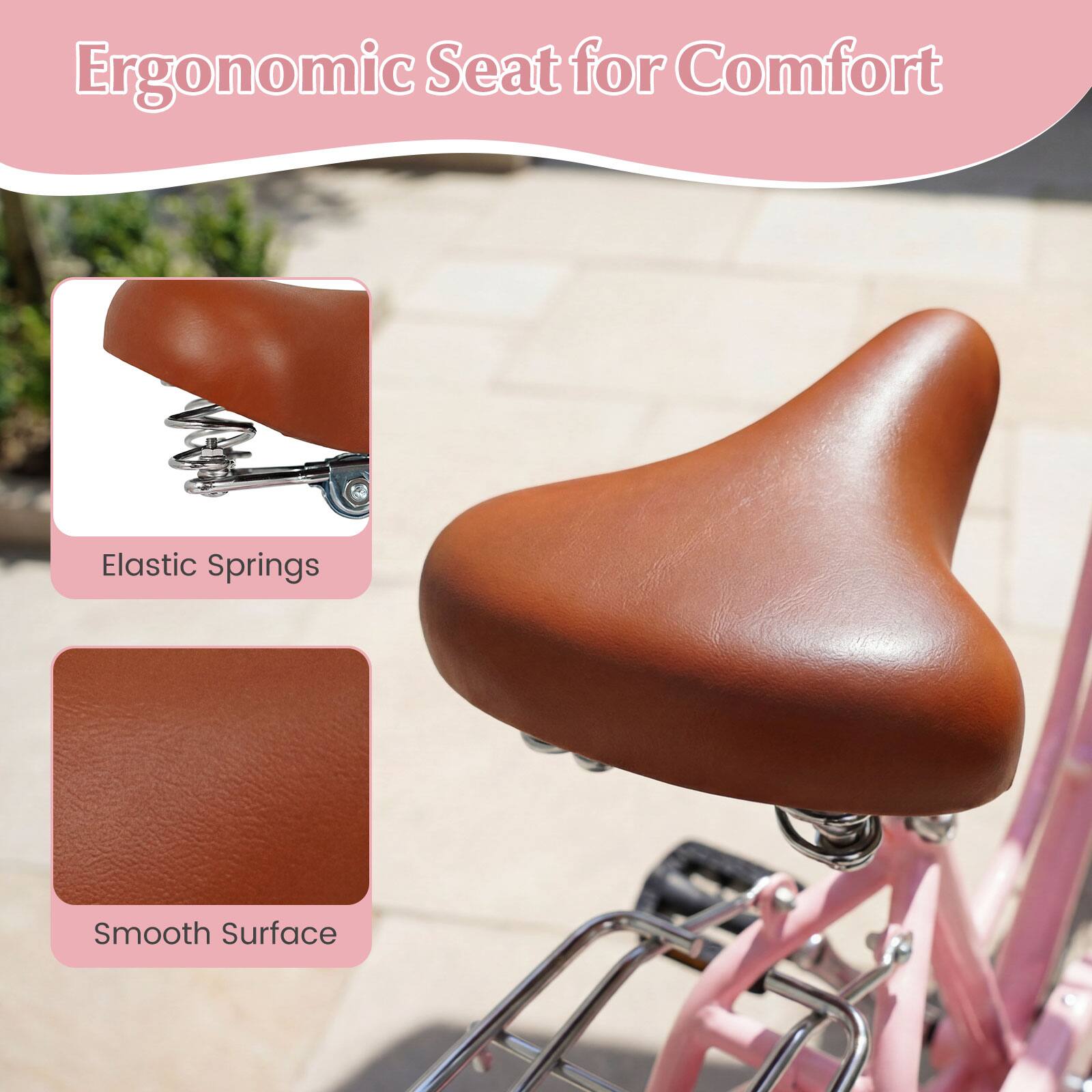 Ergonomic Seat for Comfort  
Elastic Springs  
Smooth Surface