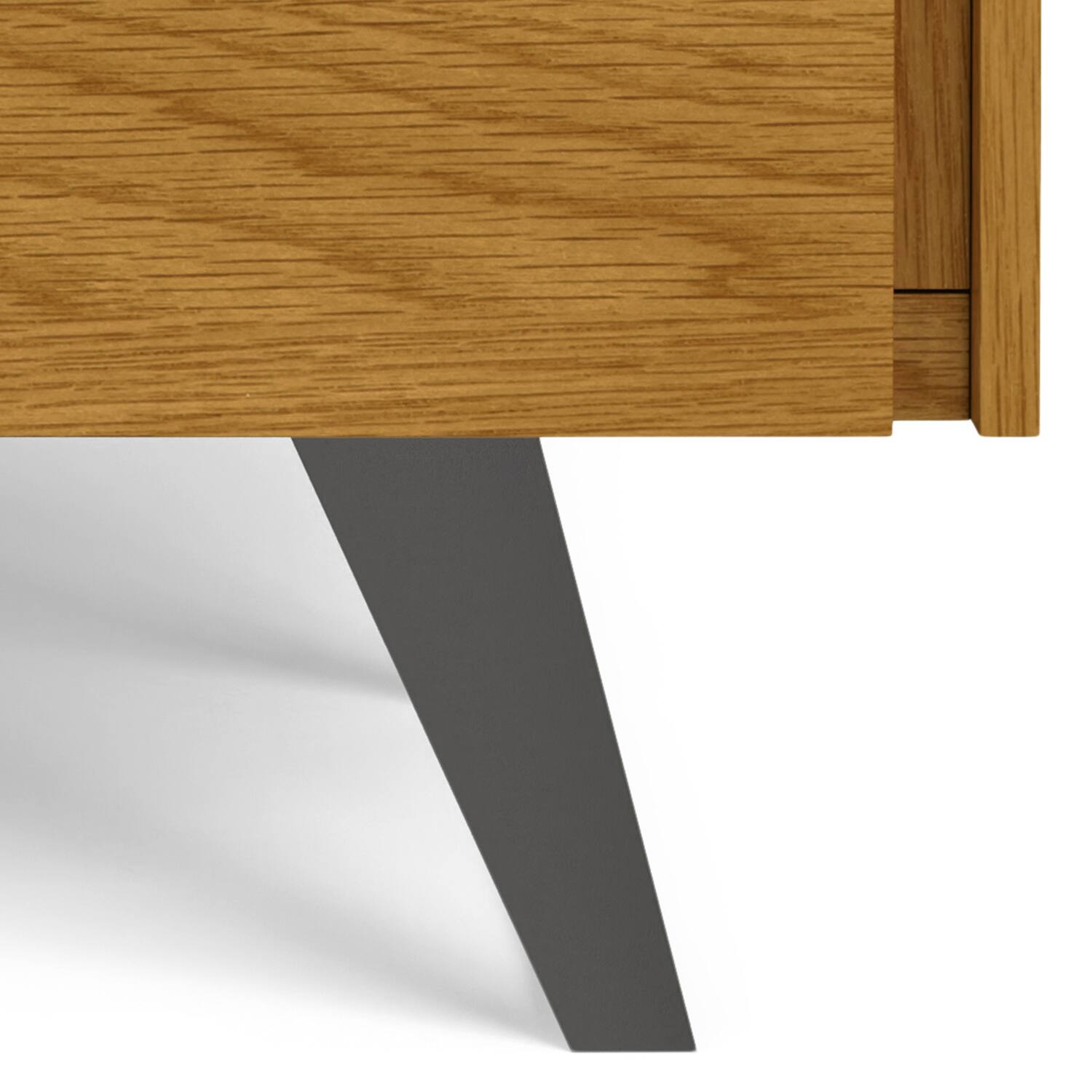 Alt View 5. Simpli Home - Lowry 39 inch Oak Storage Cabinet (Set of 2) - Oak Veneer.