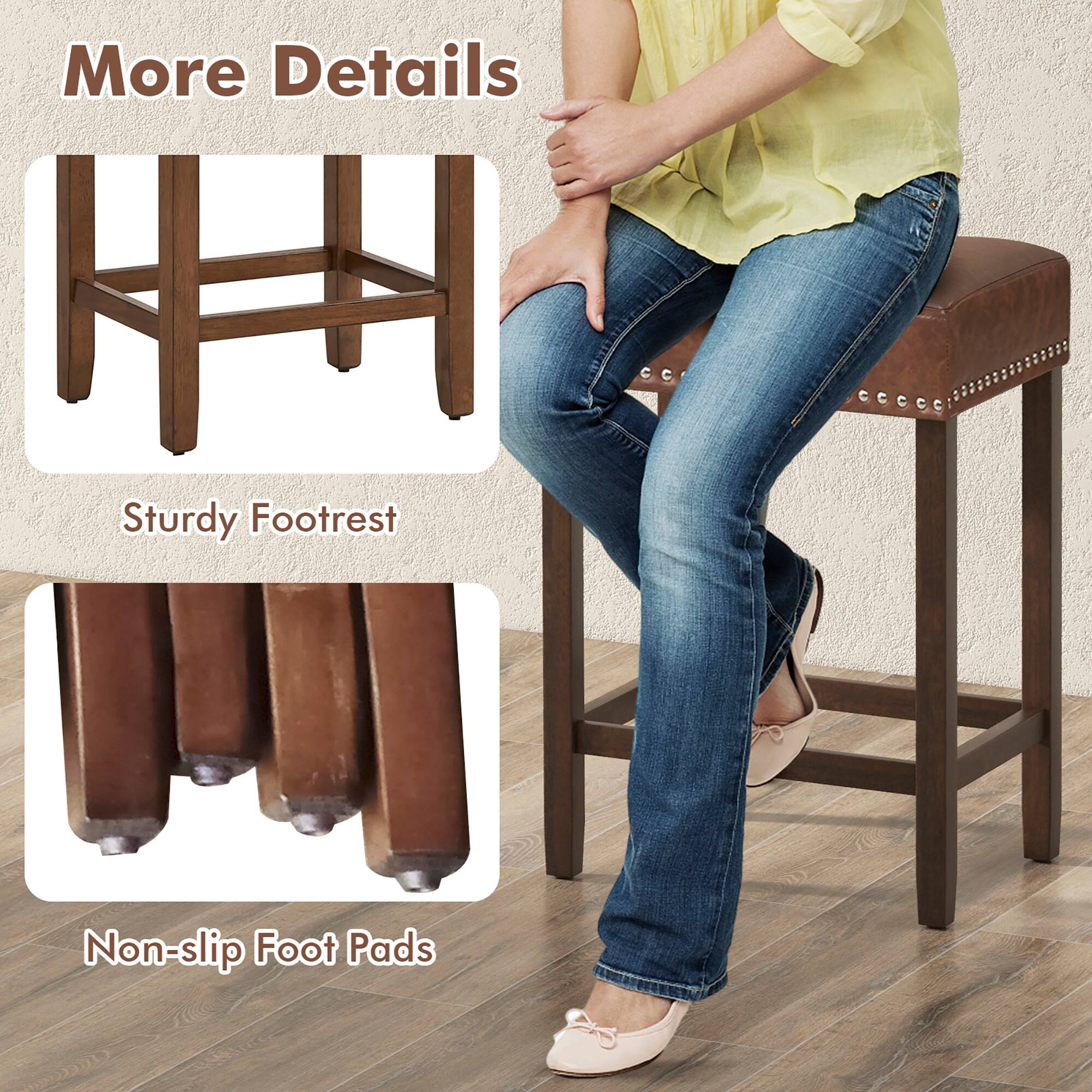 More Details

Sturdy Footrest

Non-slip Foot Pads