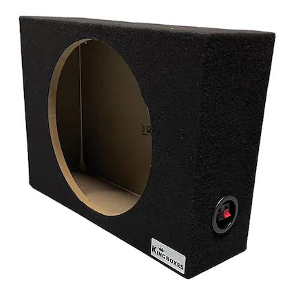 Front. King Boxes - ASHALLOWS12 12-In Single-Speaker Slim Carpeted Enclosure for Trucks - Black.