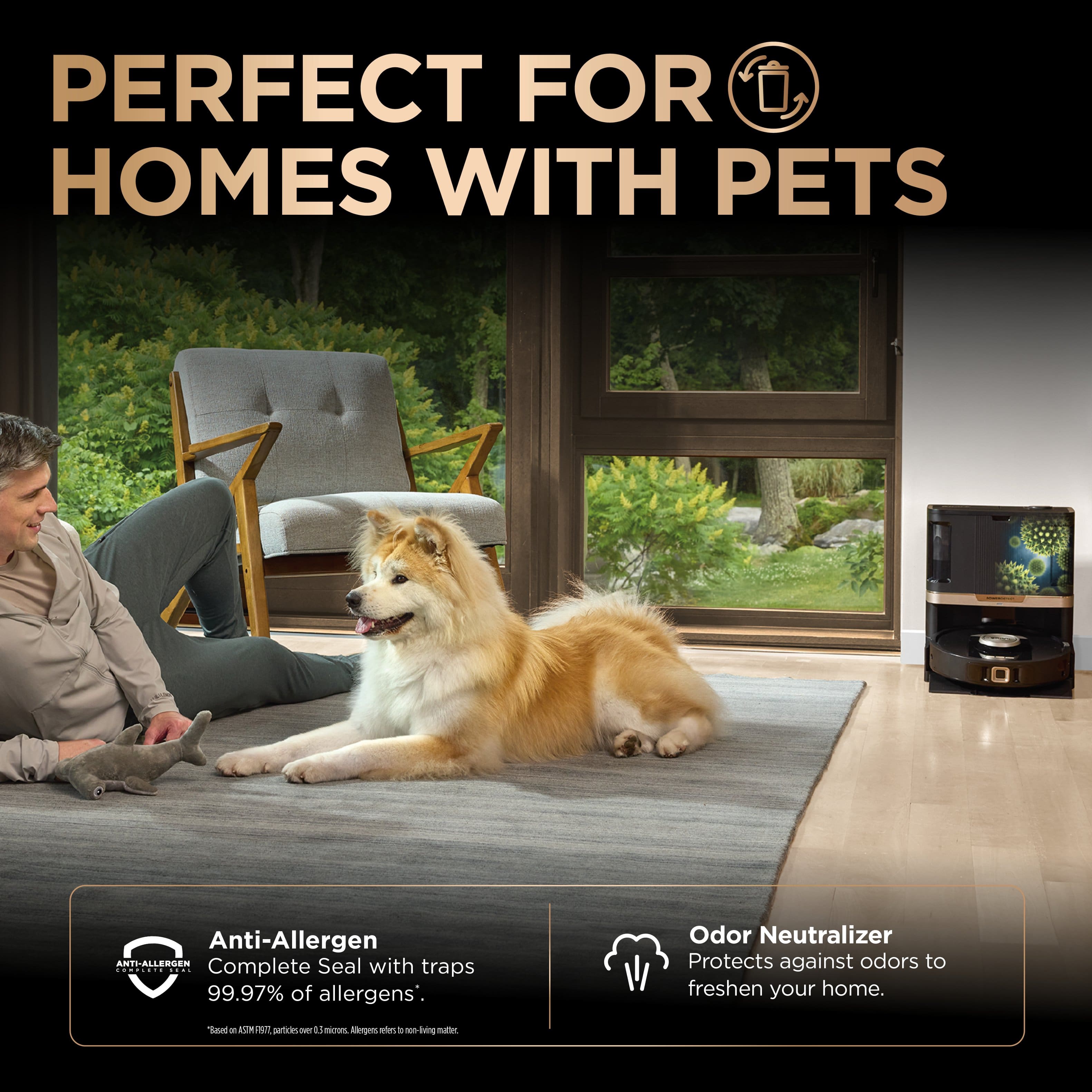 PERFECT FOR HOMES WITH PETS: Anti-Allergen AHTPALLERGEH Complete Seal with traps 99.97% of allergens. Odor Neutralizer Protects against odors to freshen your home. Based on a 1 ROS Allergen w/o VOCs.
