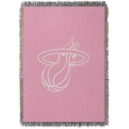 Chad & Jake - Miami Heat Woven Blanket - Pink