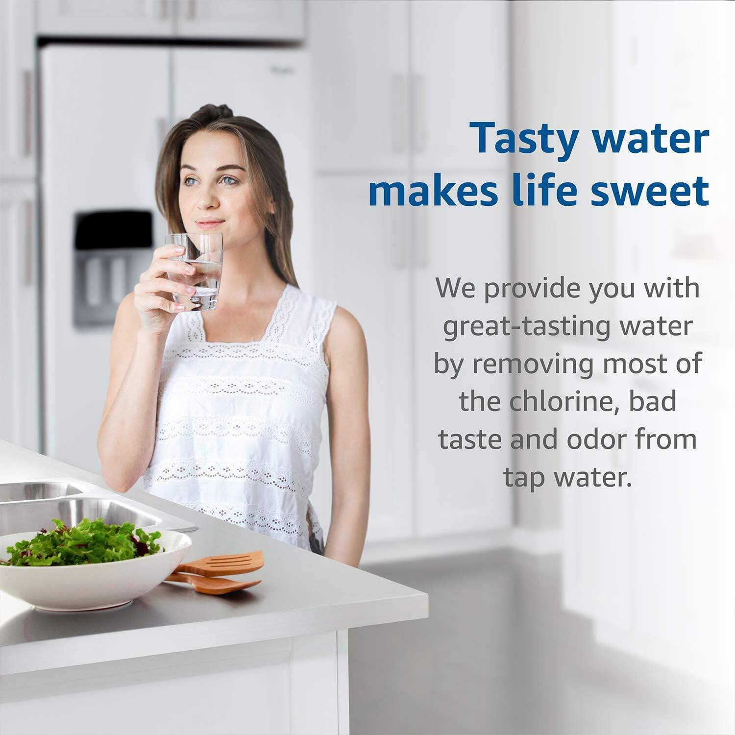 Tasty water makes life sweet

We provide you with great-tasting water by removing most of the chlorine, bad taste and odor from tap water.