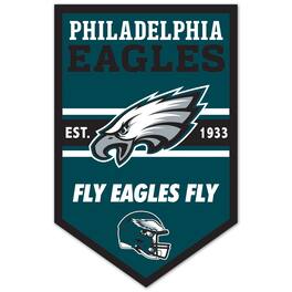 WinCraft - Philadelphia Eagles 11" x 17" Chevron Wood Sign - Multicolor