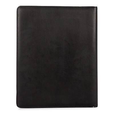 Alt View 1. Bond Street - Bond Street Faux Leather Padfolio, Black (WRC5040BS-Black) - Black.