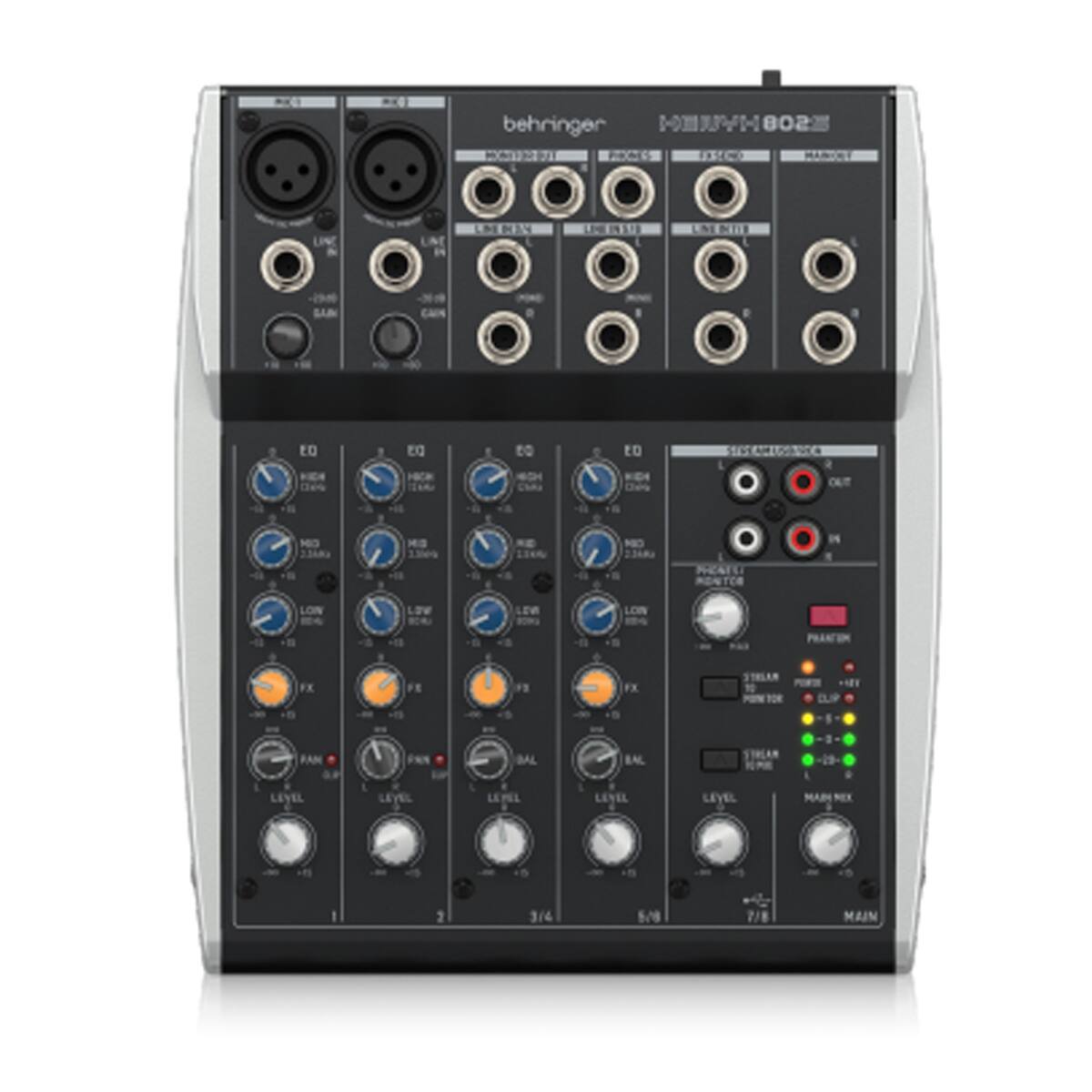 Behringer -1 802 CON PCE uC HARICT UN UNE NEN RE MEI SAM tO D3 Eo to CNO KE NO S NIO PEA LON LaW LEW LON PRANTIM FX FE  FX BLP FAN BAL BA a LEVEL LEVEL LEWEL LEVEL LEVEL MAR 2 3/4 5/8 2/8 MAIN