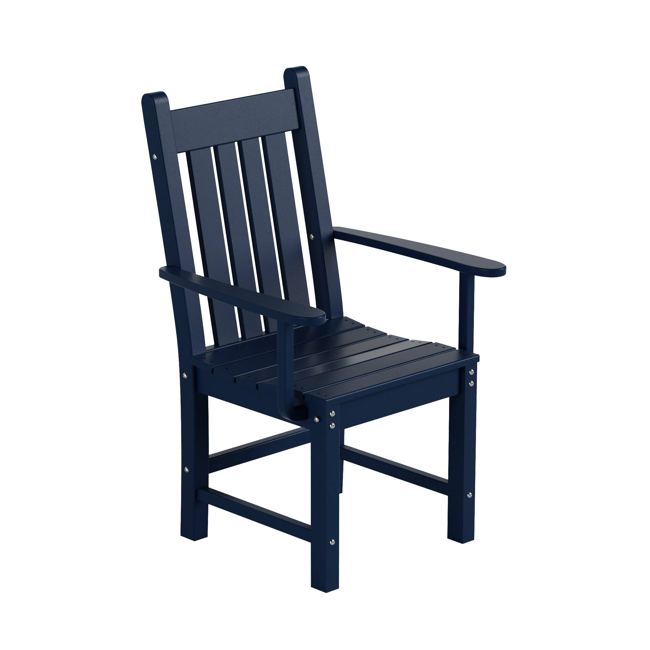 Back. WestinTrends - WestinTrends Malibu Outdoor Patio Dining Armchair - Navy Blue.