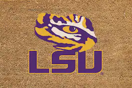 Evergreen Enterprises - LSU Tigers 24" x 36" Outdoor Team Logo Coir Mat - Brown