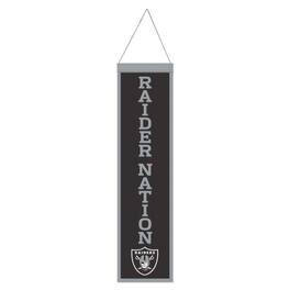 WinCraft - Las Vegas Raiders 8" x 32" Slogan Wool Banner - Multicolor