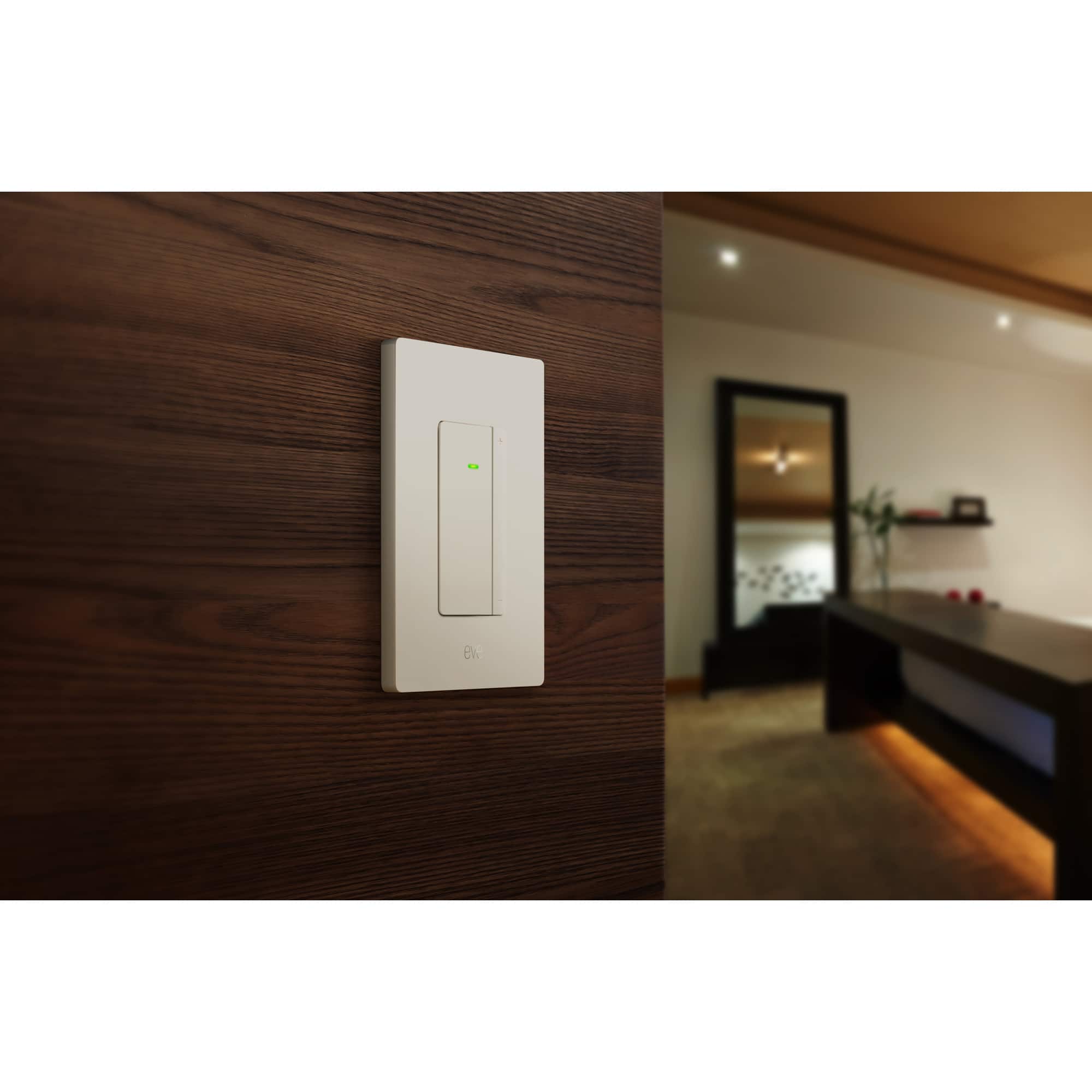 Alt View 3. Eve - Eve Dimmer Switch – Smart Dimmer Switch (Matter) – White - White.