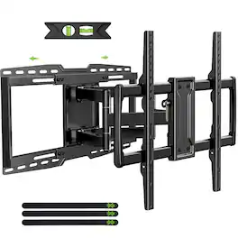 Dazzed Corner - Heavy-Duty Full Motion TV Wall Mount for 42–97" TVs, VESA 600x400 - Black