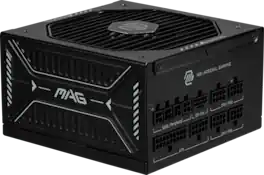 MSI - MAG A1000GLS PCIE5 1000W ATX 3.1 & PCIe 5.1 Ready Full Modular 80 Plus Gold Gaming Power Supply - Black