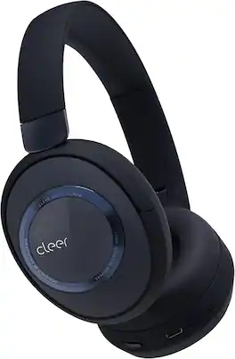 Cleer - Alpha ANC Bluetooth Headphones – Adaptive Noise Canceling, 35Hr Battery, Dirac Audio, Touch Controls - Midnight Blue