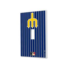 Keyscaper - Seattle Mariners 1977-1980 Cooperstown Pinstripe Single Toggle Light Switch Plate - Multicolor