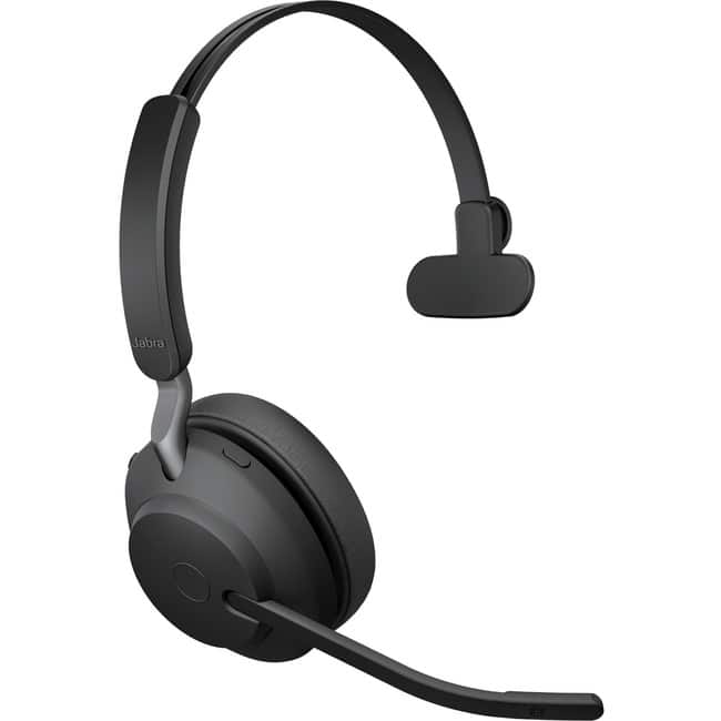 Jabra - Evolve2 65 Headset - Mono - USB Type C - Wireless - Bluetooth - Over-the-head - Monaural - Supra-aural - Black