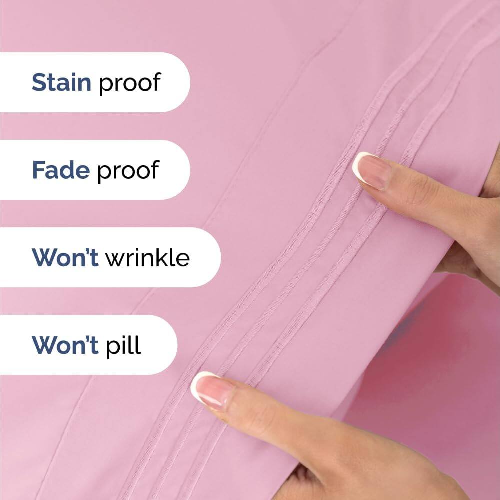 - Stain proof
- Fade proof
- Won't wrinkle
- Won't pill