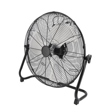 Front. Topteng - 20 Inch Industrial Floor Fan - 4650 CFM High Velocity, 3 Speeds, Tilt Head, Metal Construction.