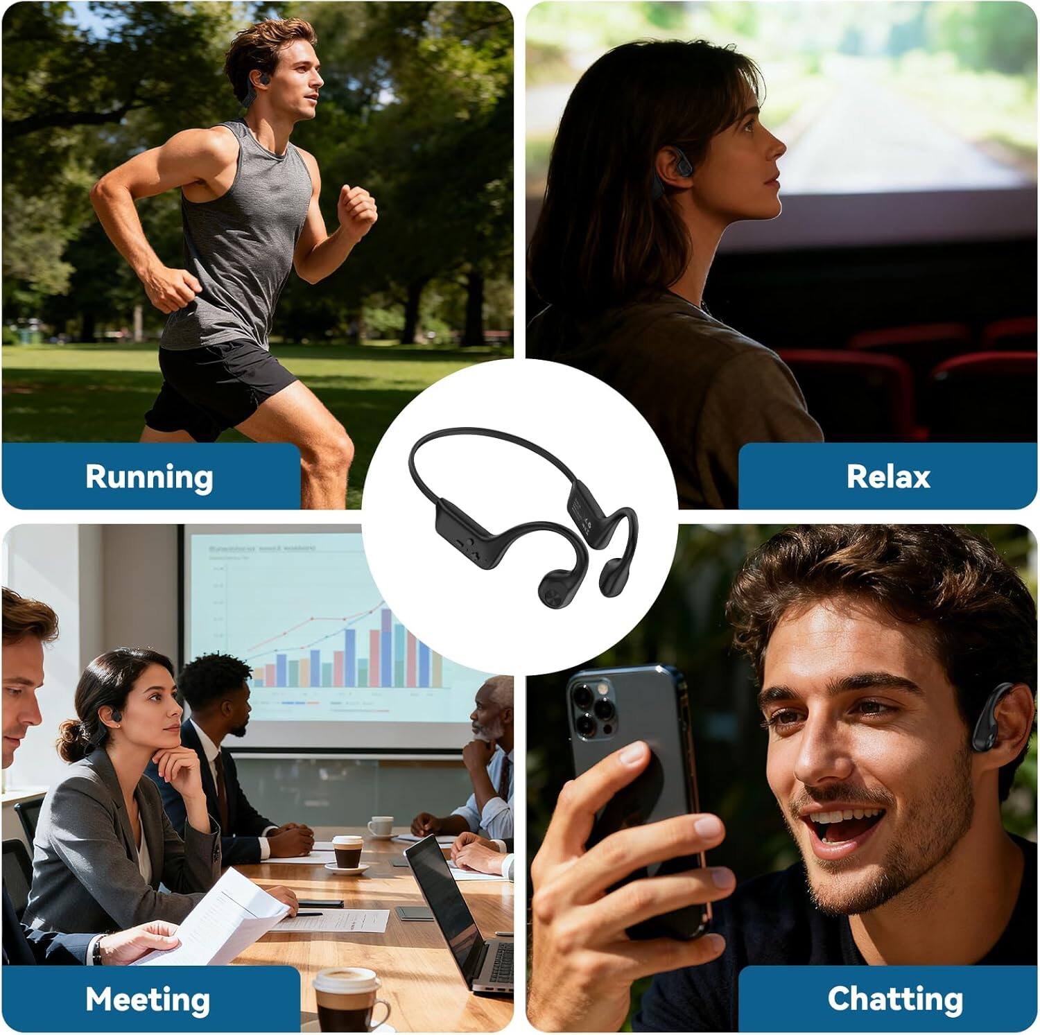 Running  
Relax  
Meeting  
Chatting