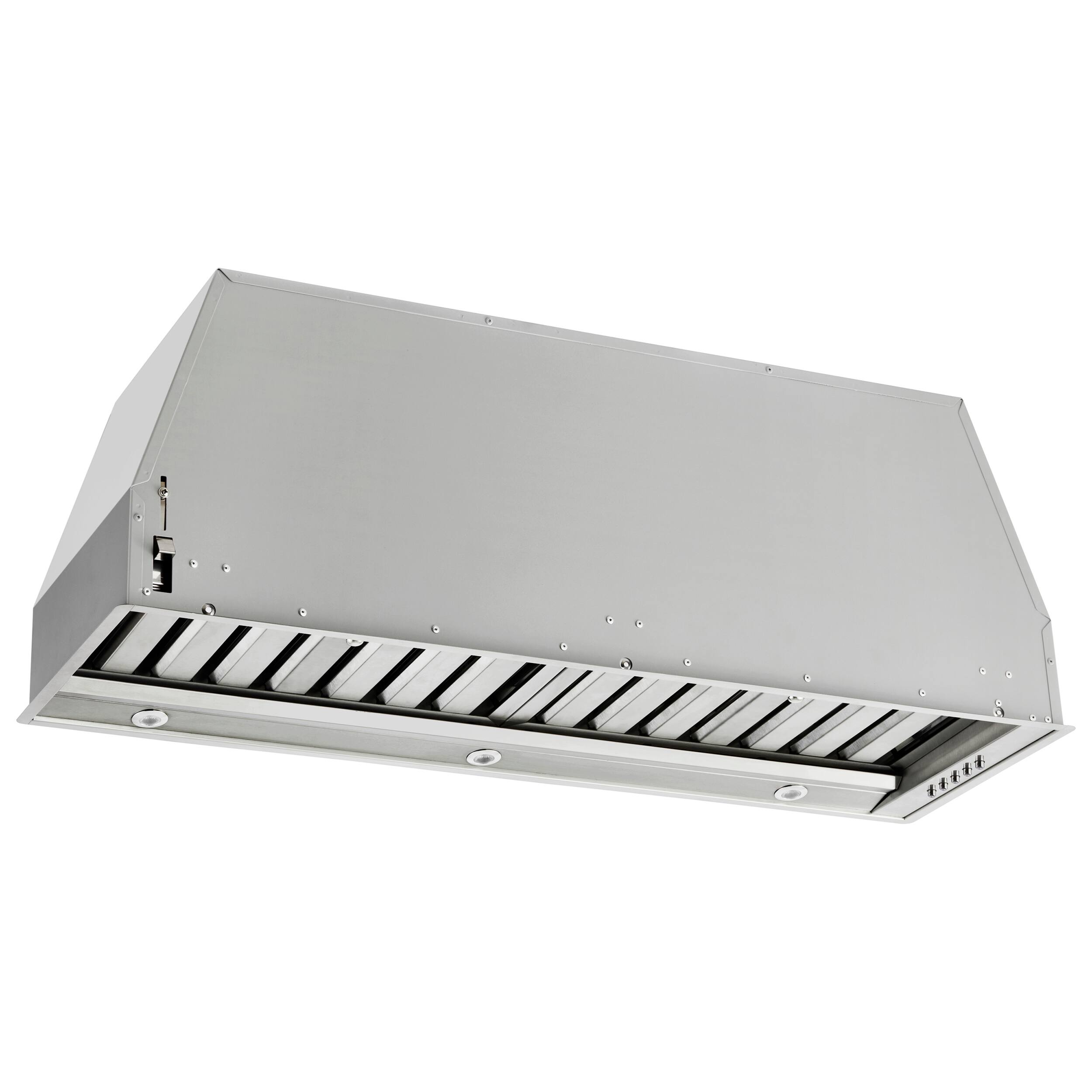 Front. Forno Appliances - Frassanito 36" Recessed Range Hood - Stainless steel.