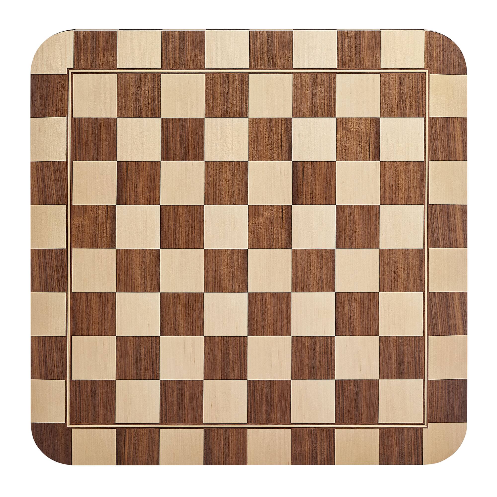 Alt View 4. Modway - Oscar 36 Inch Square Checkered Dining Table by Modway - Oak and Walnut.