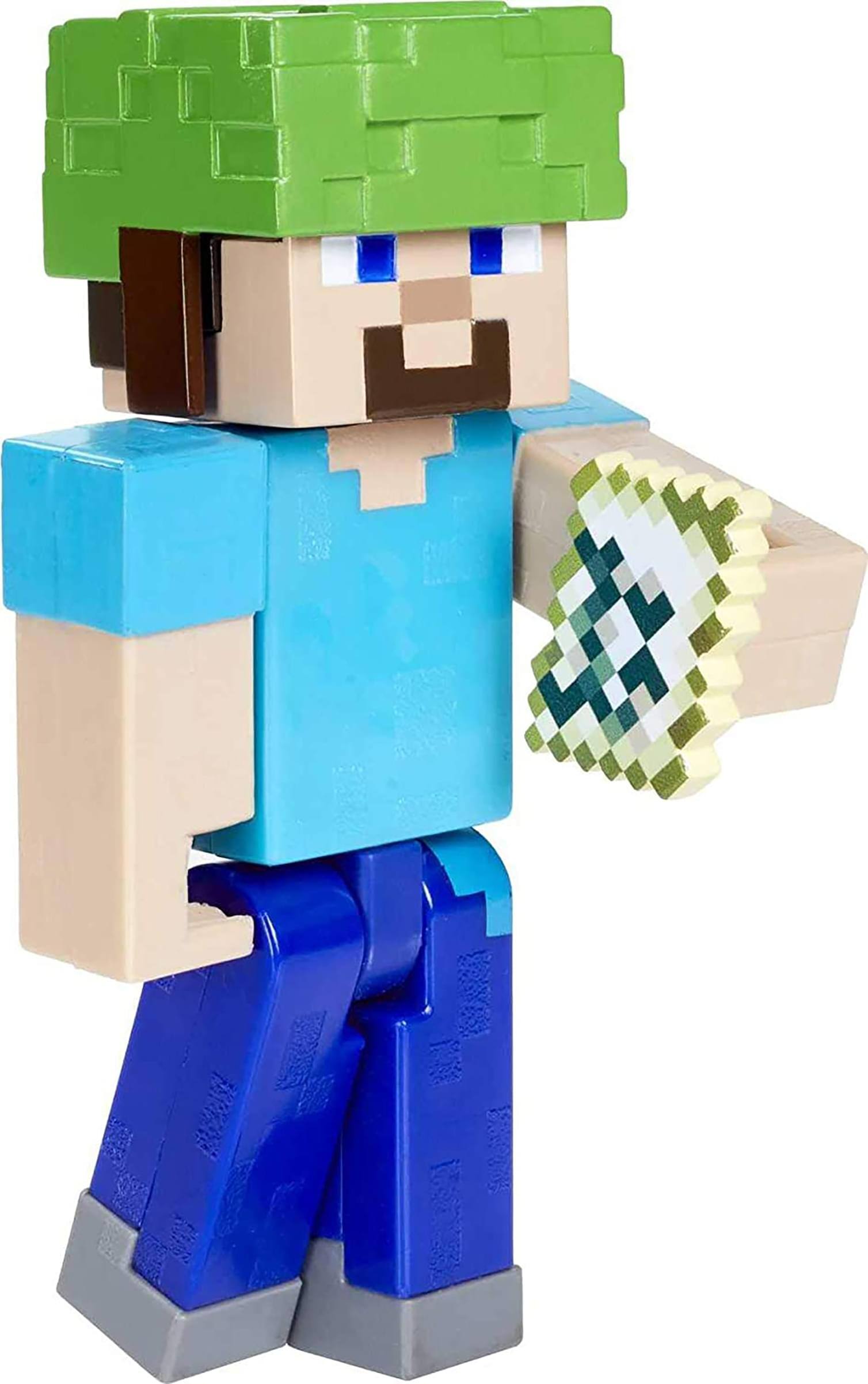 Alt View 10. Mattel - Minecraft 3.5 Inch Core Figure Assortment | Underwater Steve - Blue.