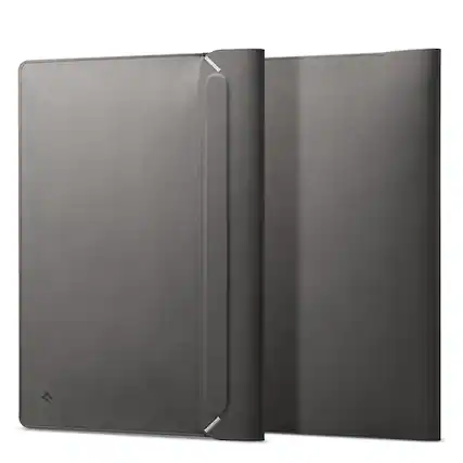Front. Spigen - Spigen Valentinus Protective Laptop Sleeve for 14-inch Laptop - City Gray.