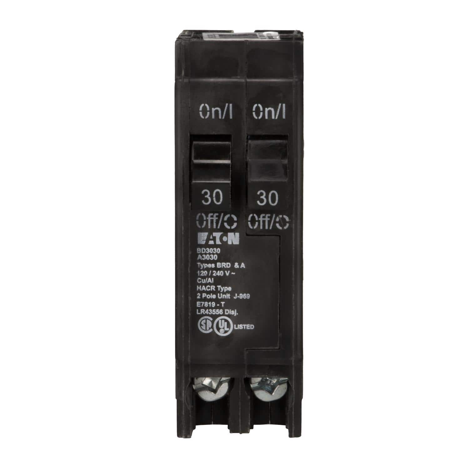 Eaton - 30/30 amps Tandem 2-Pole Circuit Breaker price history on PriceWatchPro