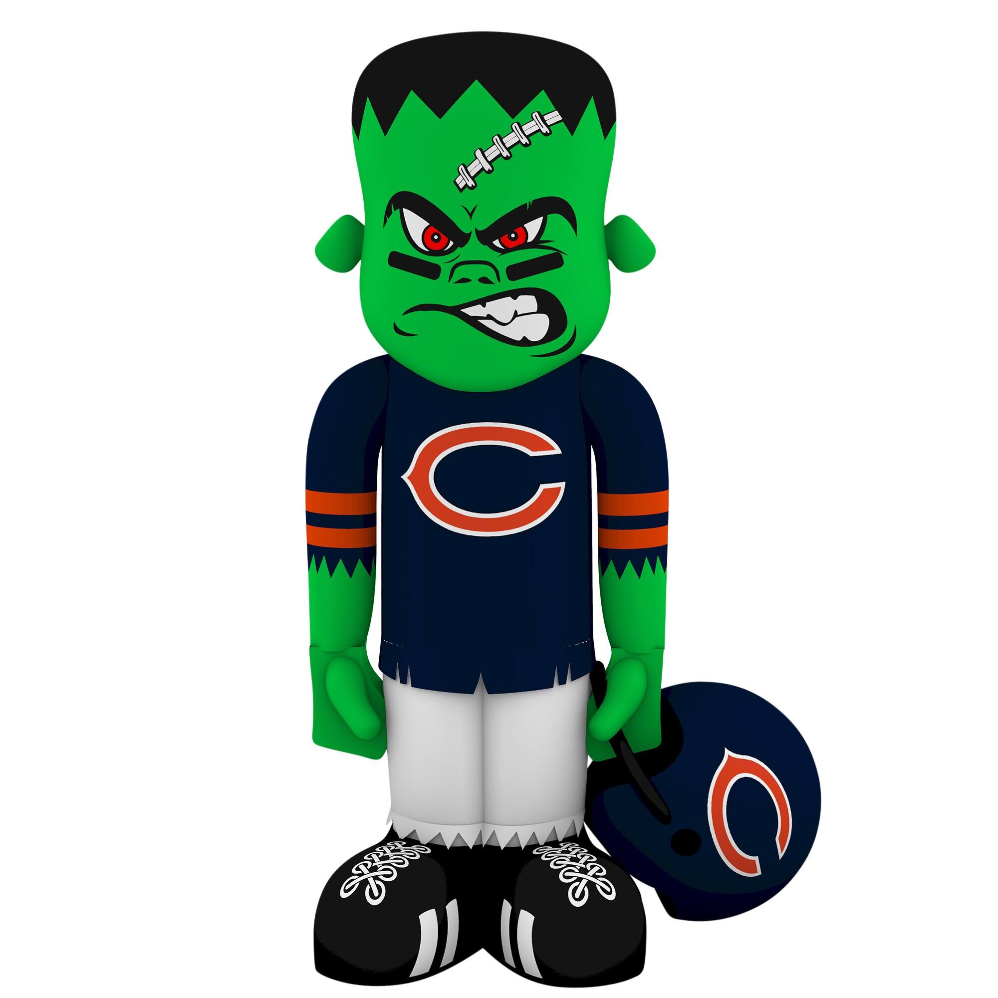 Front. Sporticulture - Chicago Bears Halloween Lawn Inflatable Steinbacker - Multicolor.