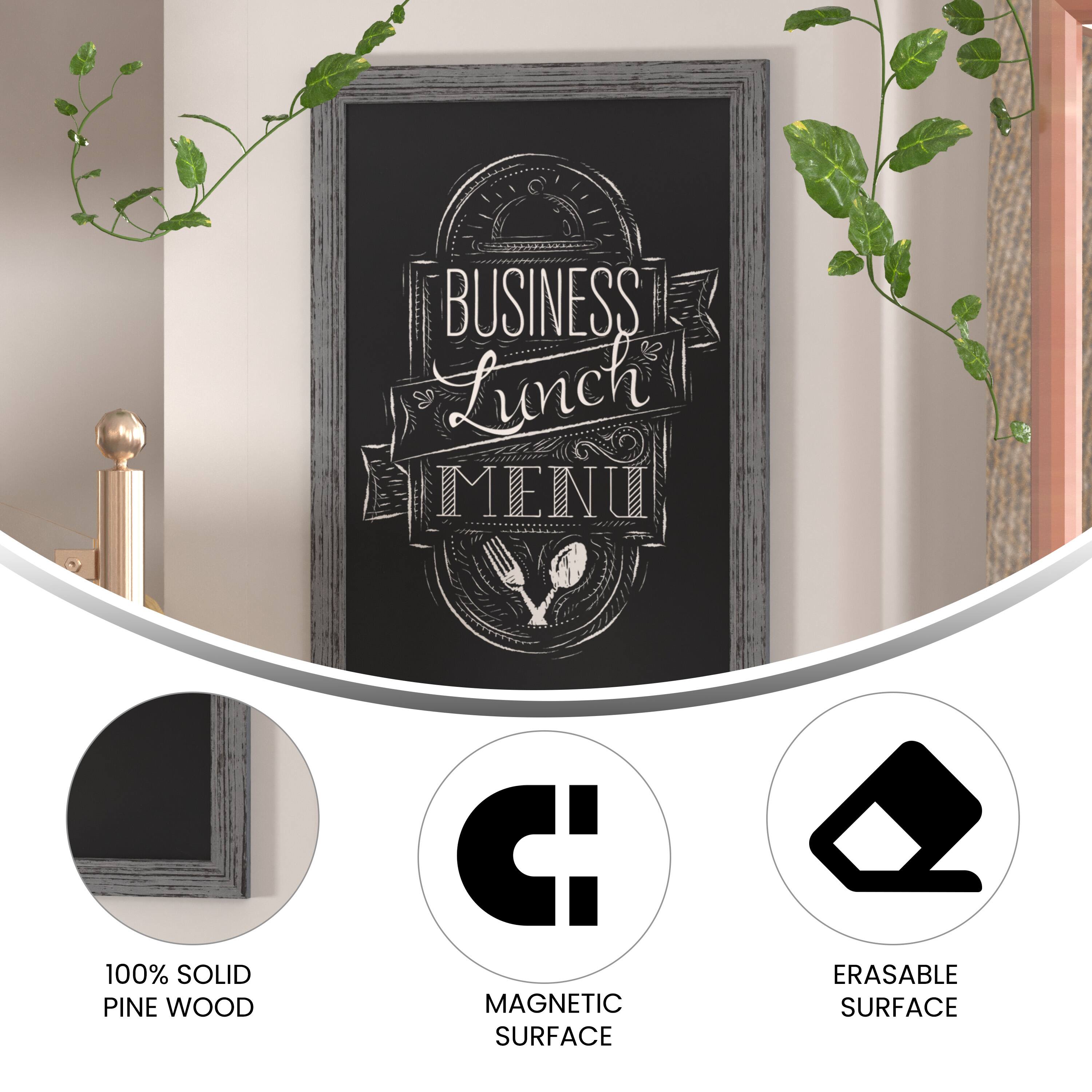 BUSINESS Lunch MENU

100% SOLID PINE WOOD

MAGNETIC SURFACE

ERASABLE SURFACE