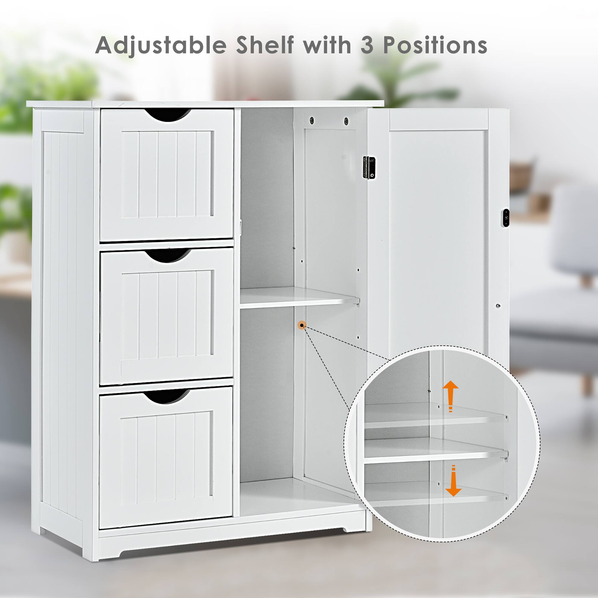 Adjustable Shelf with 3 Positions