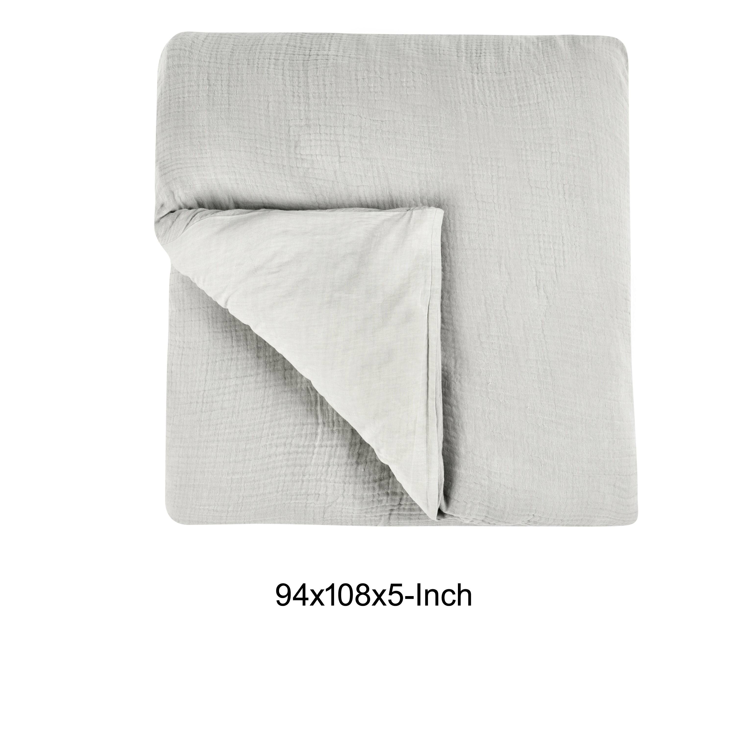 Alt View 1. Manhattan Lane - Irma King Size Premium Linen Duvet Cover, Pre Shrunk, Cozy  Cotton - Gray.